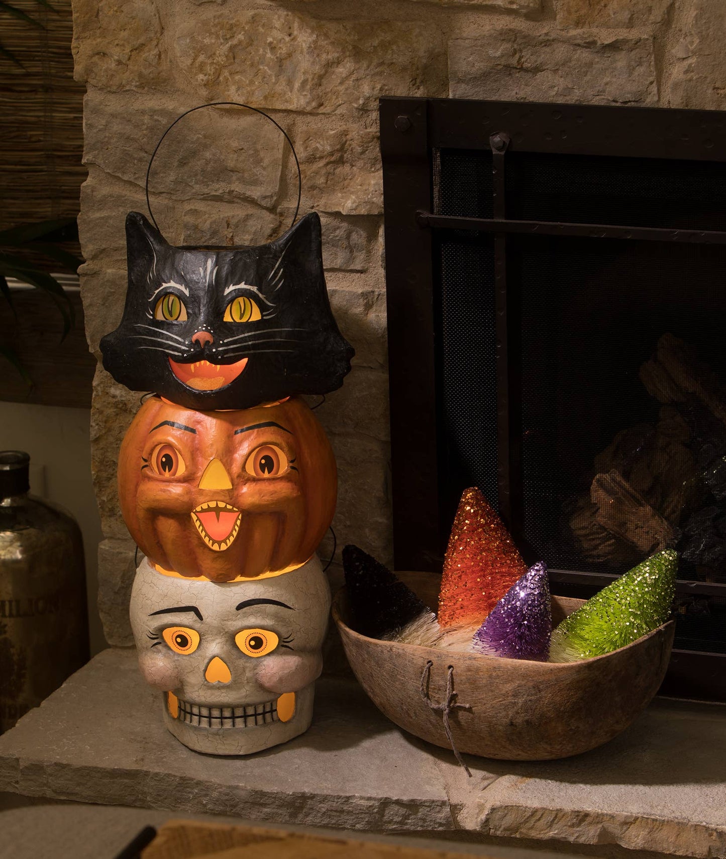Spunky Pumpkin Bucket Paper Mache