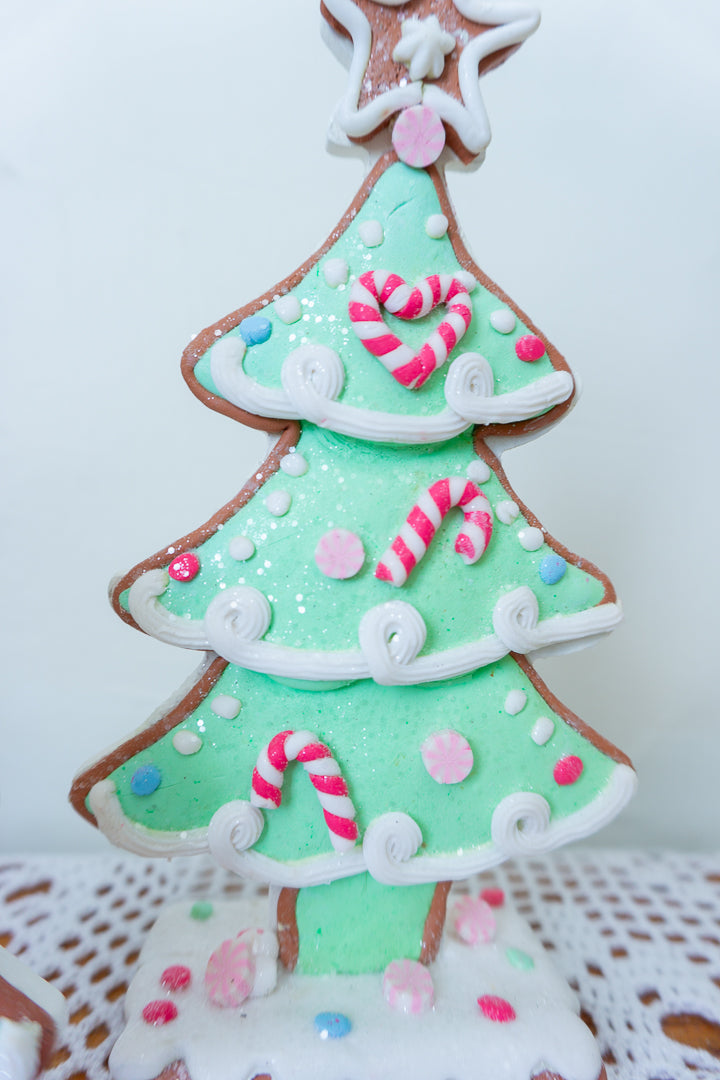 Green Claydough Christmas Tree Trio