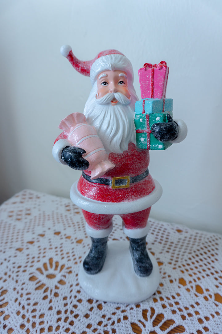 Santa Holding Treats and Presents