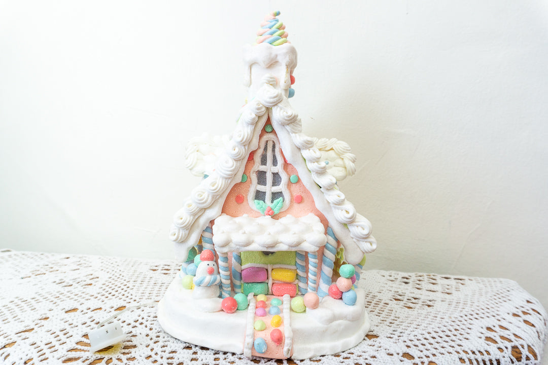 Large Pastel Ice Cream Gingerbread House