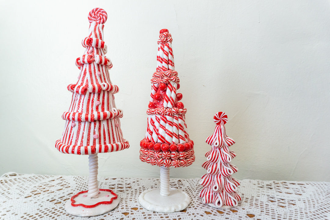 Peppermint Candy Claydough Christmas Tree Set