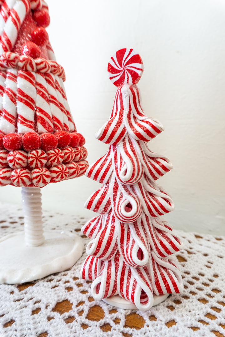 Peppermint Candy Claydough Christmas Tree Set