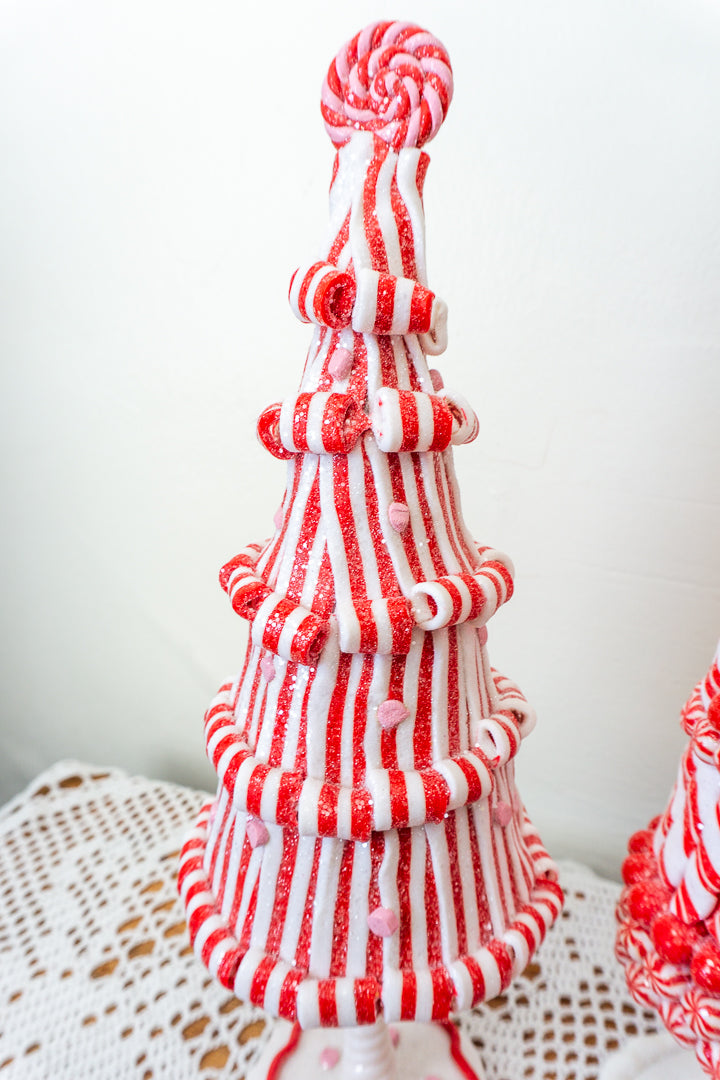 Peppermint Candy Claydough Christmas Tree Set
