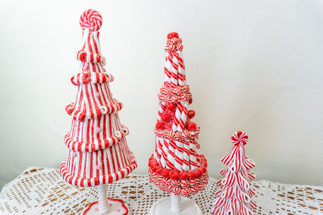 Peppermint Candy Claydough Christmas Tree Set