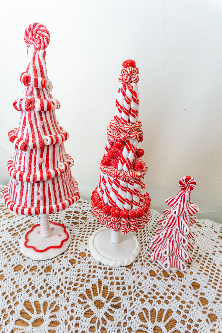 Peppermint Candy Claydough Christmas Tree Set