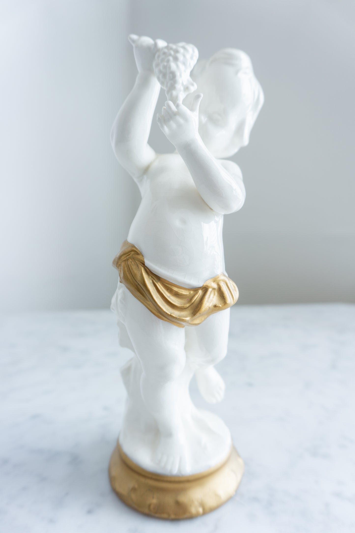 Vintage Porcelain Cherub Figurine