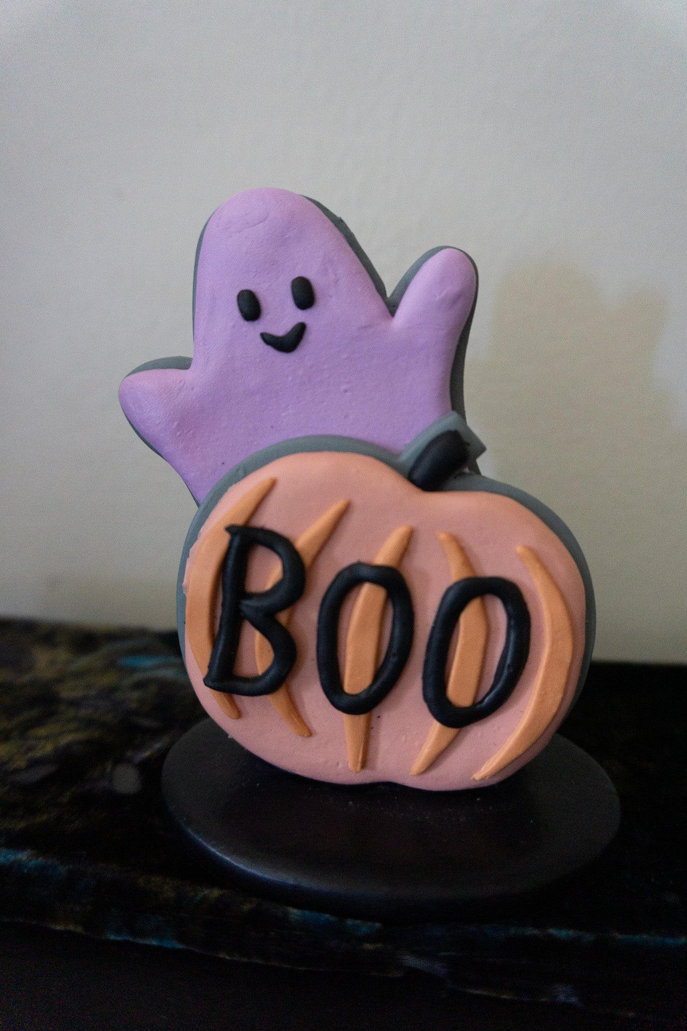 Ghost Boo Iced Cookie Decor