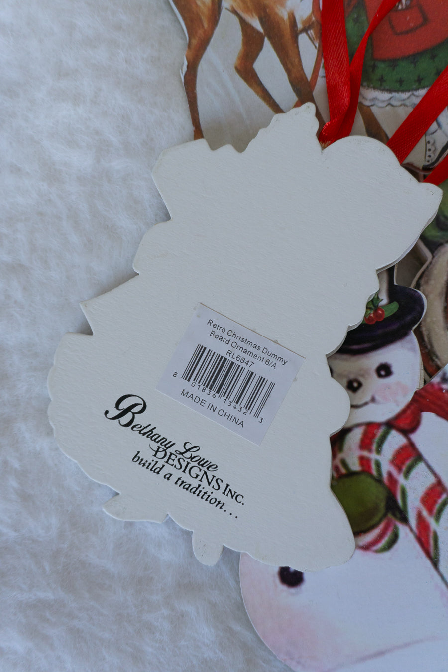 Bethany Lowe Wood Vintage Christmas Ornaments