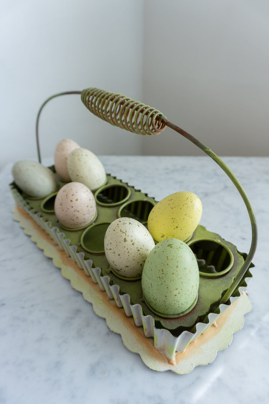 Metal Rustic Farmhouse Egg Crate