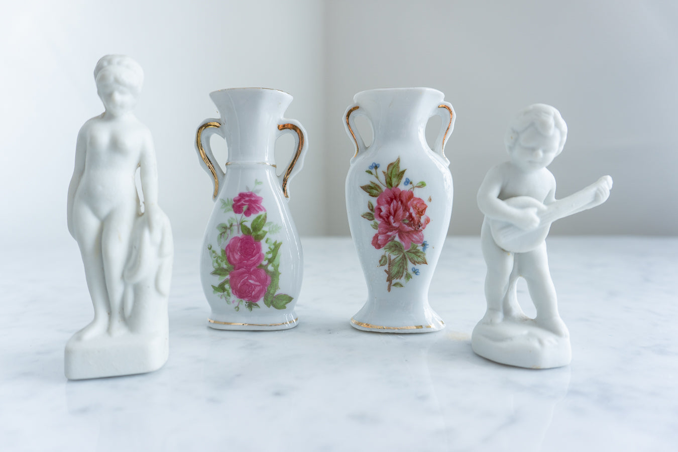 Porcelain Miniature Figurines Set