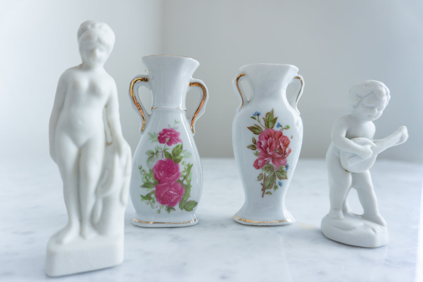 Porcelain Miniature Figurines Set
