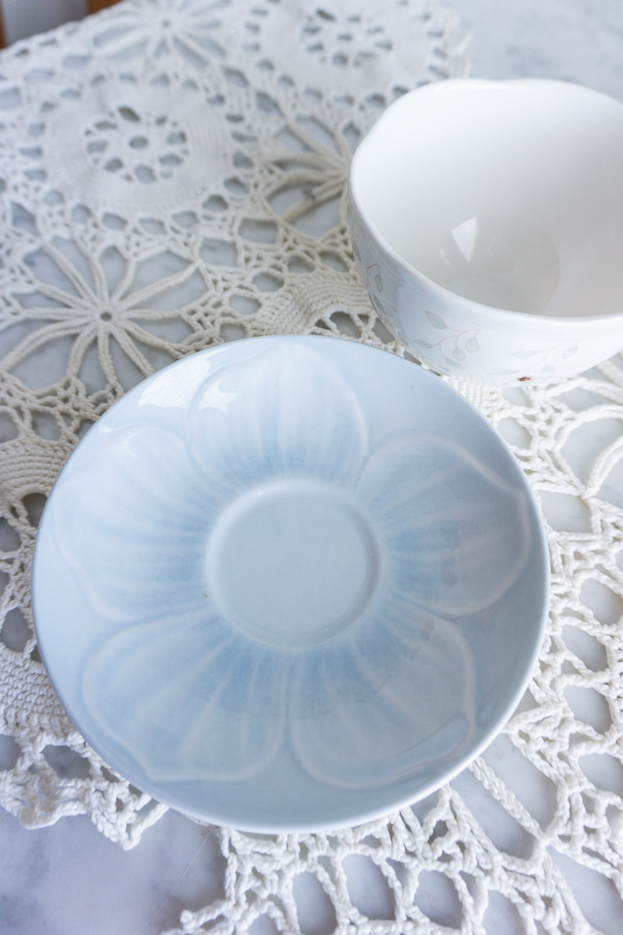 Lenox Butterfly Meadow Blue Cup and Saucer Set with Sculpted Butterfly Handle – Floral Garden Tea Cup