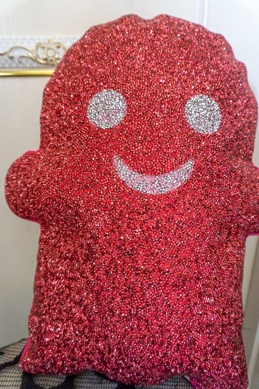 Pink Sparkle Ghost Pillow