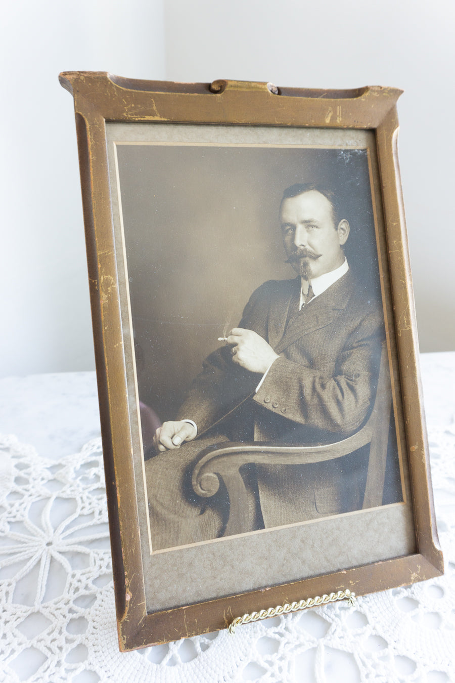 Antique Gentleman Portrait – Victorian Photograph Wall Decor