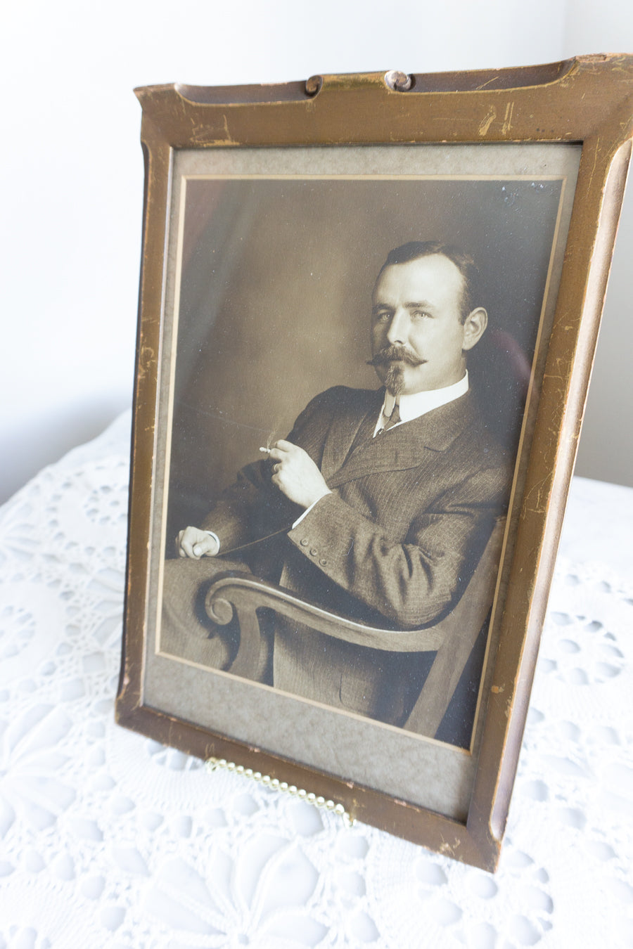 Antique Gentleman Portrait – Victorian Photograph Wall Decor