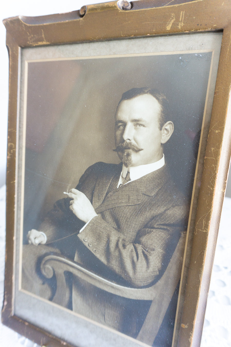 Antique Gentleman Portrait – Victorian Photograph Wall Decor