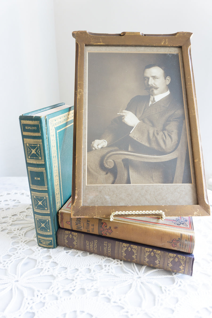 Antique Gentleman Portrait – Victorian Photograph Wall Decor