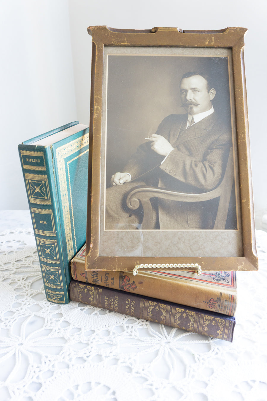 Antique Gentleman Portrait – Victorian Photograph Wall Decor