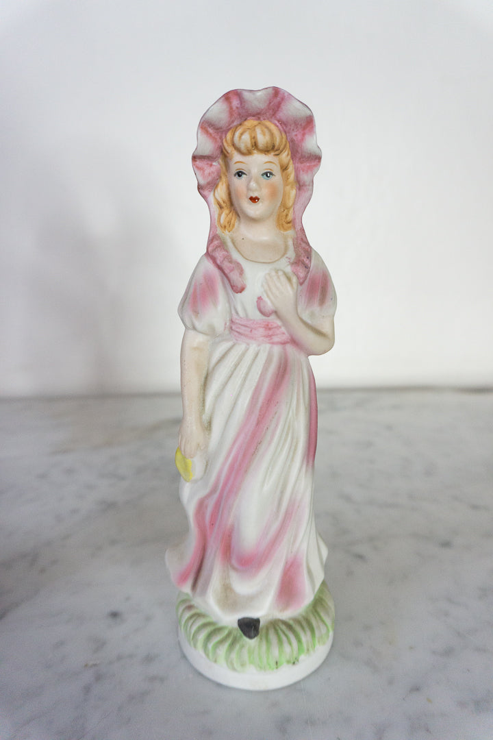 Pinkie and Blue Boy Hand-Painted Porcelain Figurines