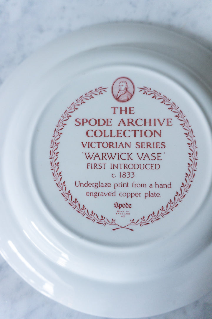 Spode Archive Collection Plate - Warwick Vase Design