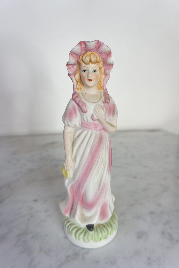 Pinkie and Blue Boy Hand-Painted Porcelain Figurines