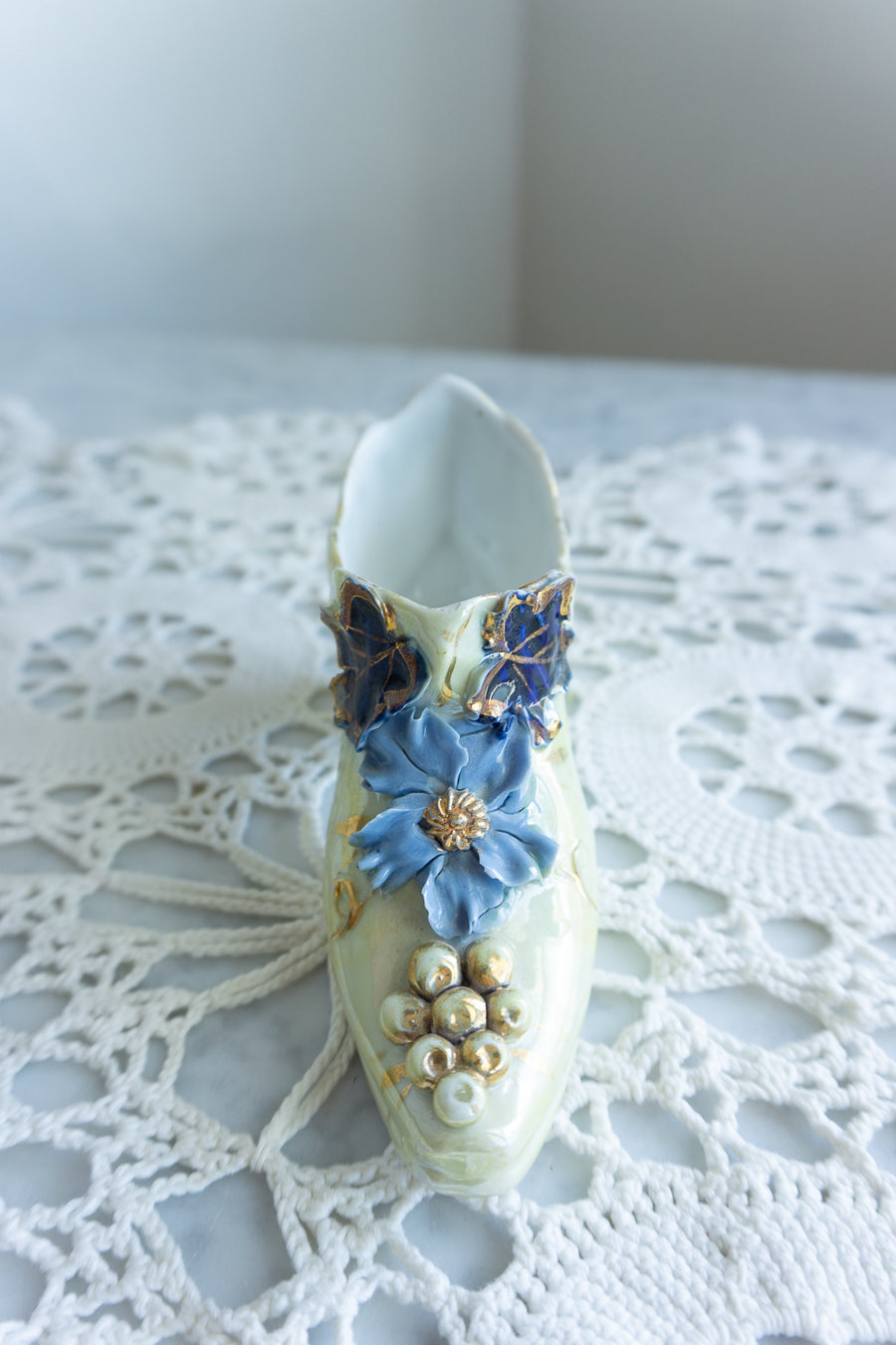 Iridescent Porcelain Shoe, Made in Germany