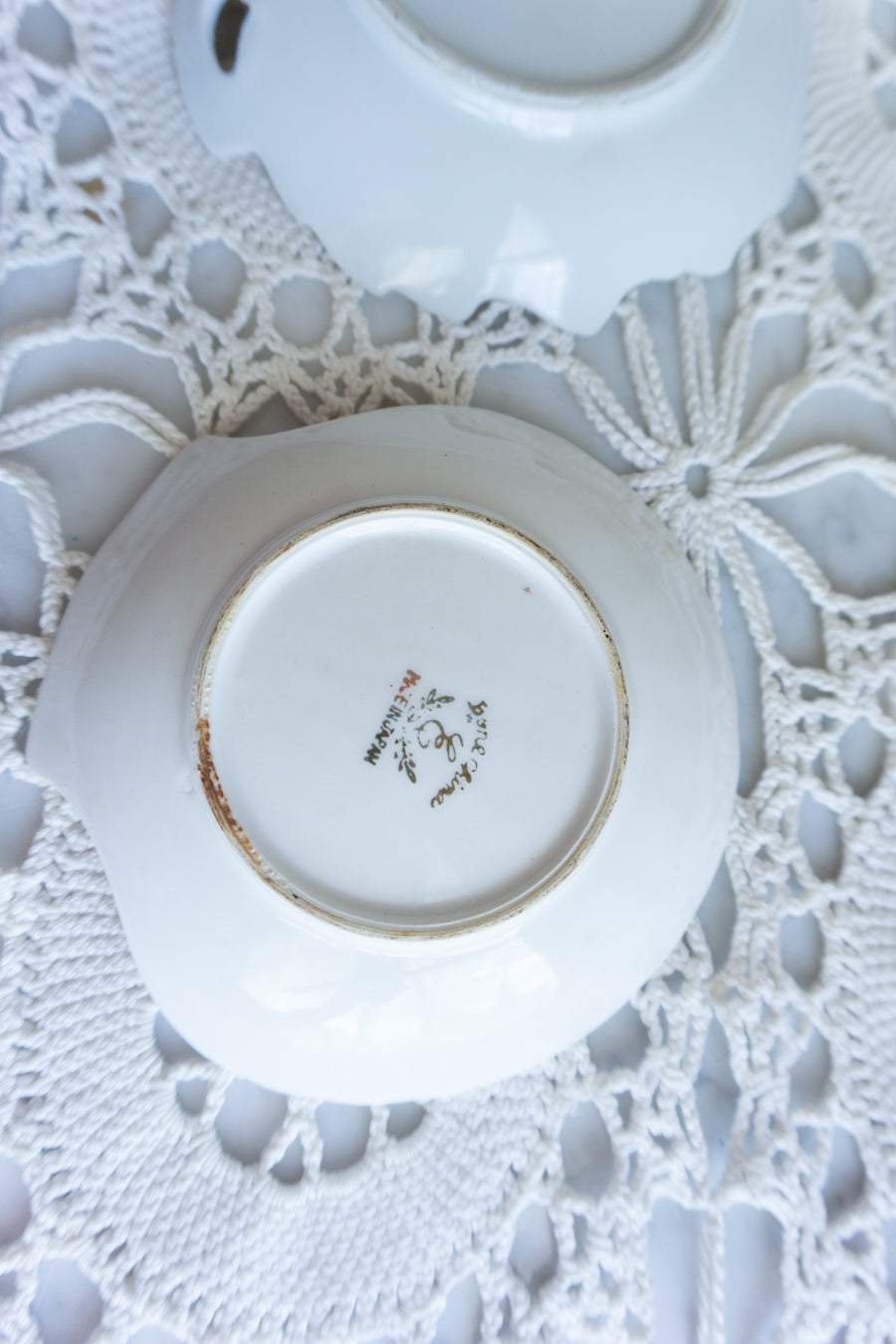 Vintage Floral Trinket Dish Set