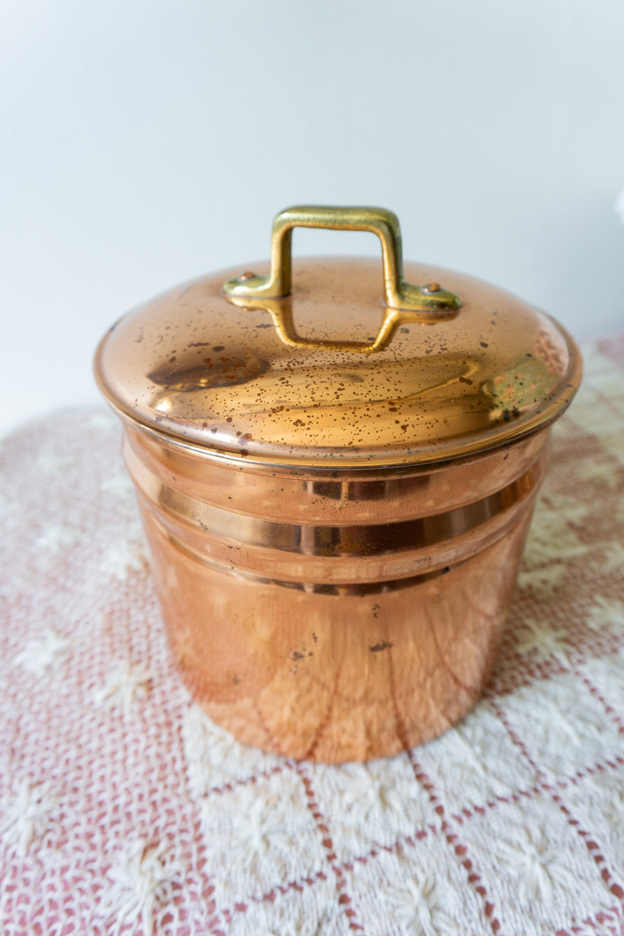 Vintage Copper Ice Bucket with Lid – Mid-Century