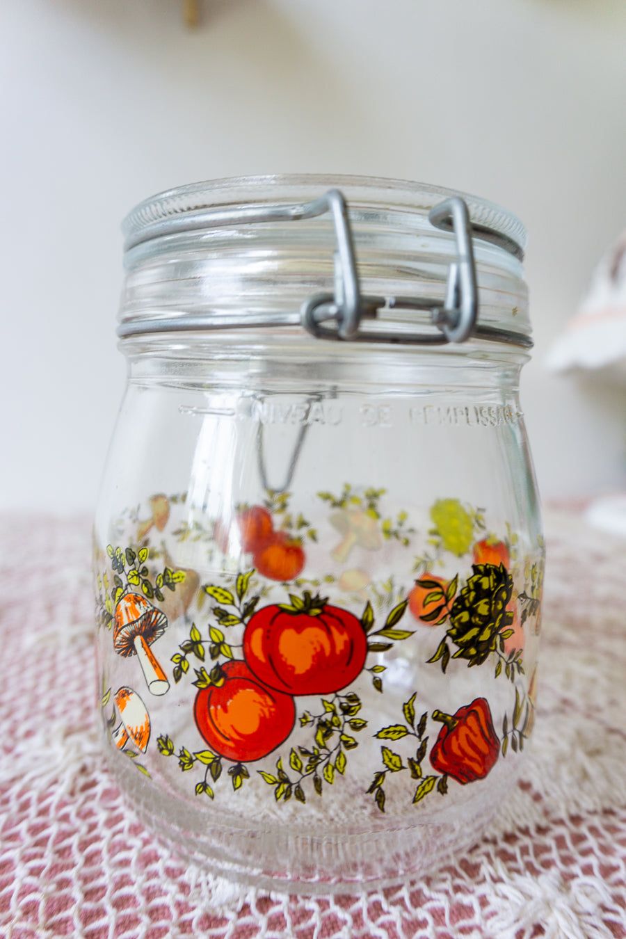 Vintage French Glass Jar