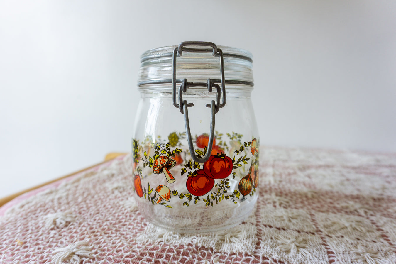 Vintage French Glass Jar