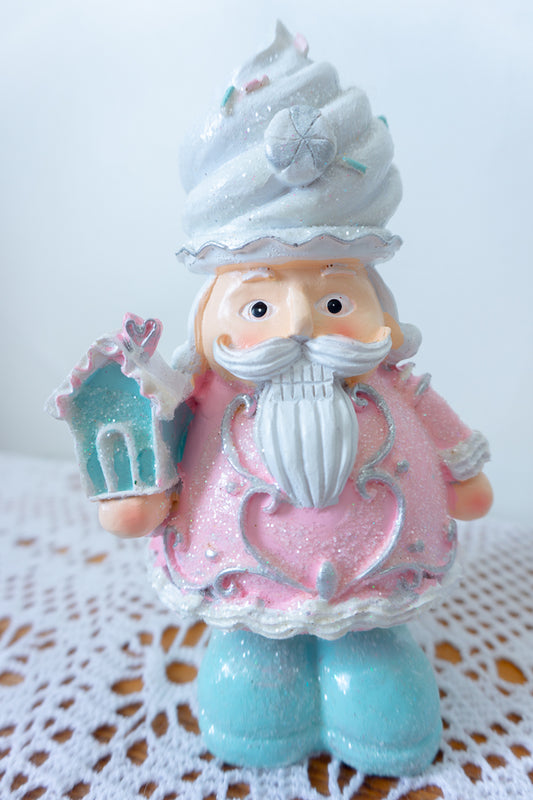 Chubby Pink Blue Pastel Christmas Nutcracker