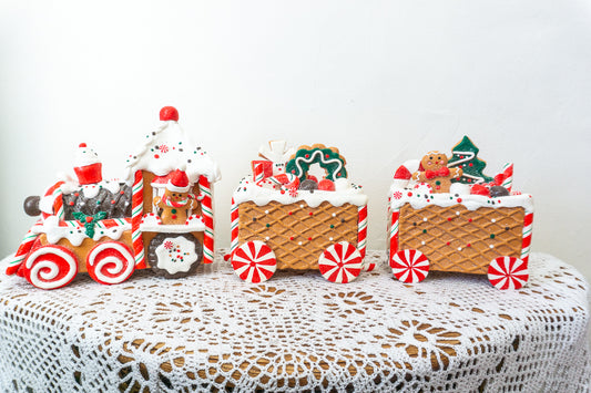 Christmas Gingerbread Train Set