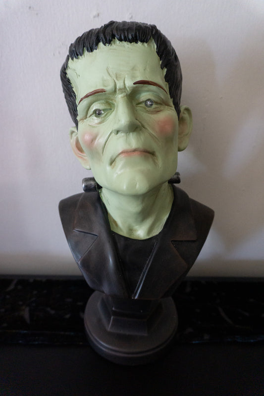 Frankenstein Halloween Decor Bust