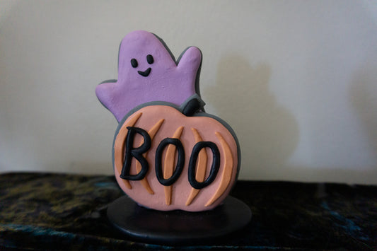 Ghost Boo Iced Cookie Decor