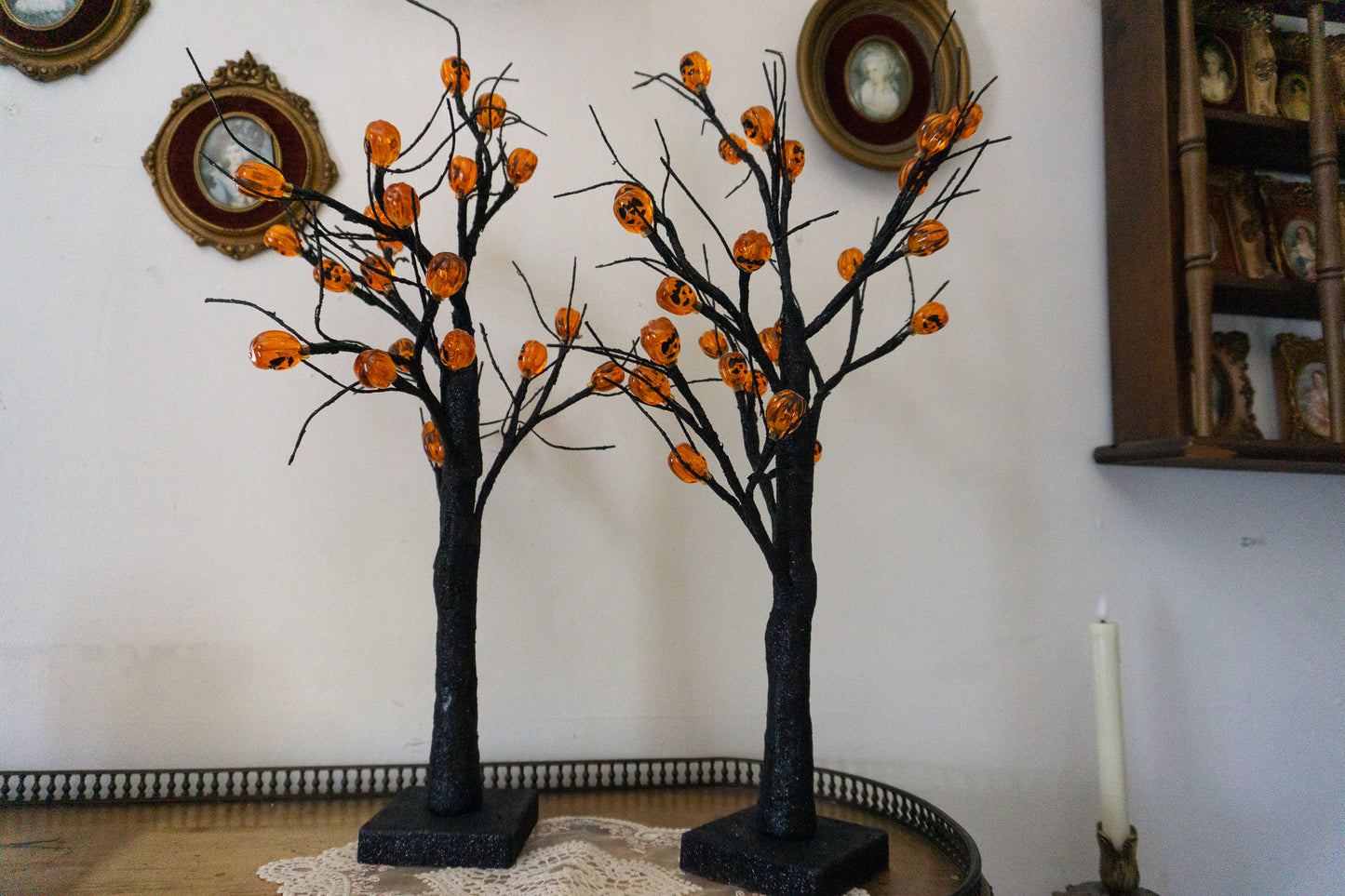 Vintage Style Pumpkin Halloween Decor Tree