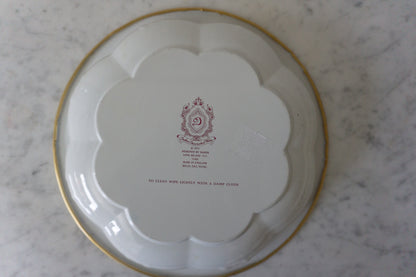 Daher Decorated Ware Plate with Romantic Scenes (1971)