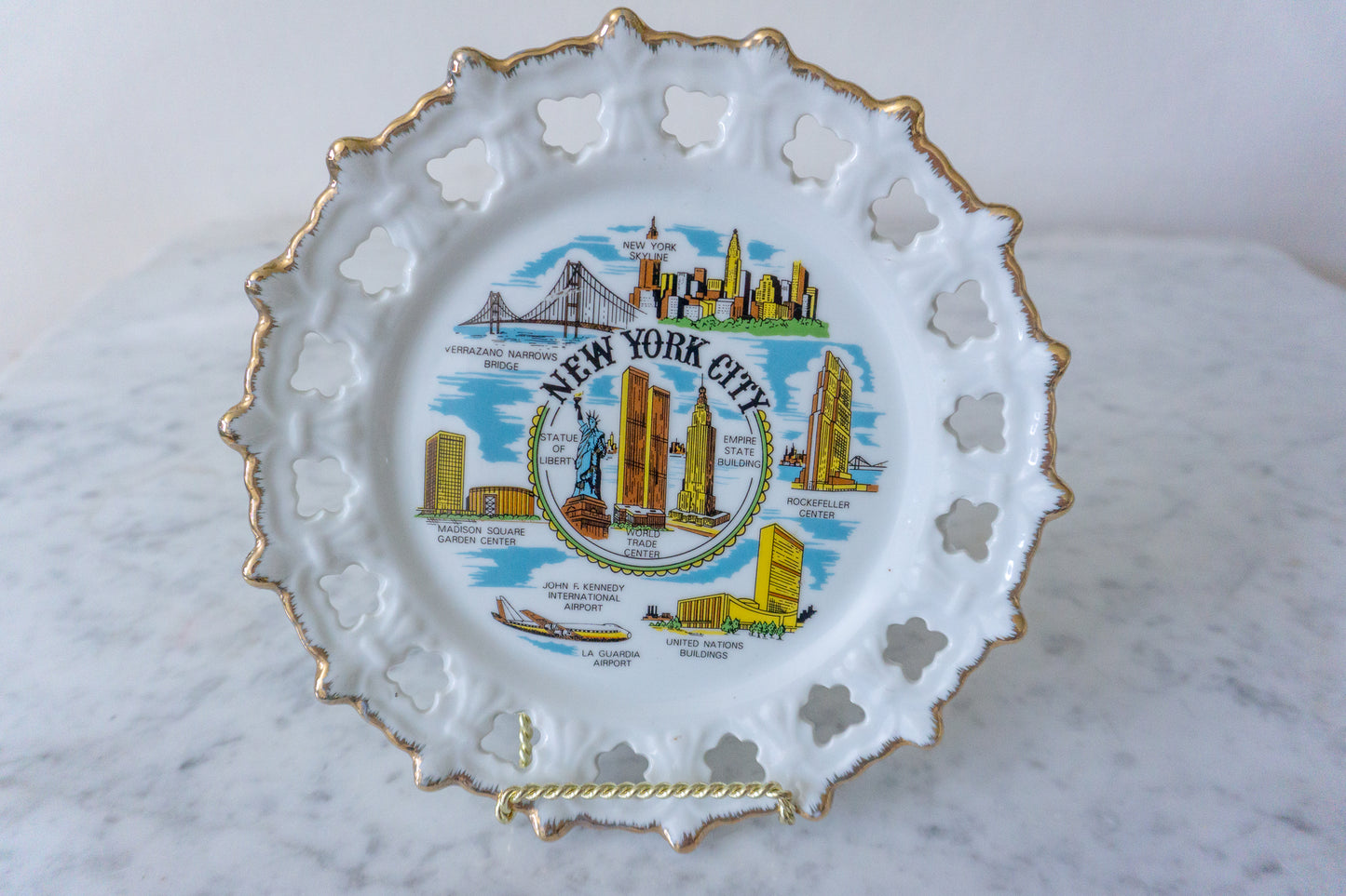 Vintage New York City Souvenir Plate