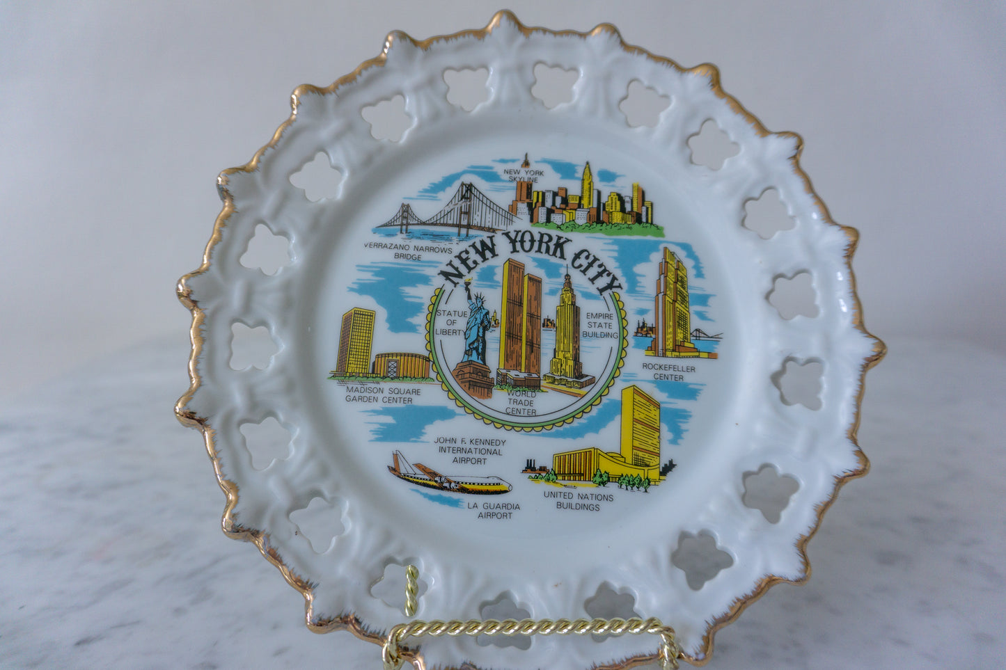 Vintage New York City Souvenir Plate