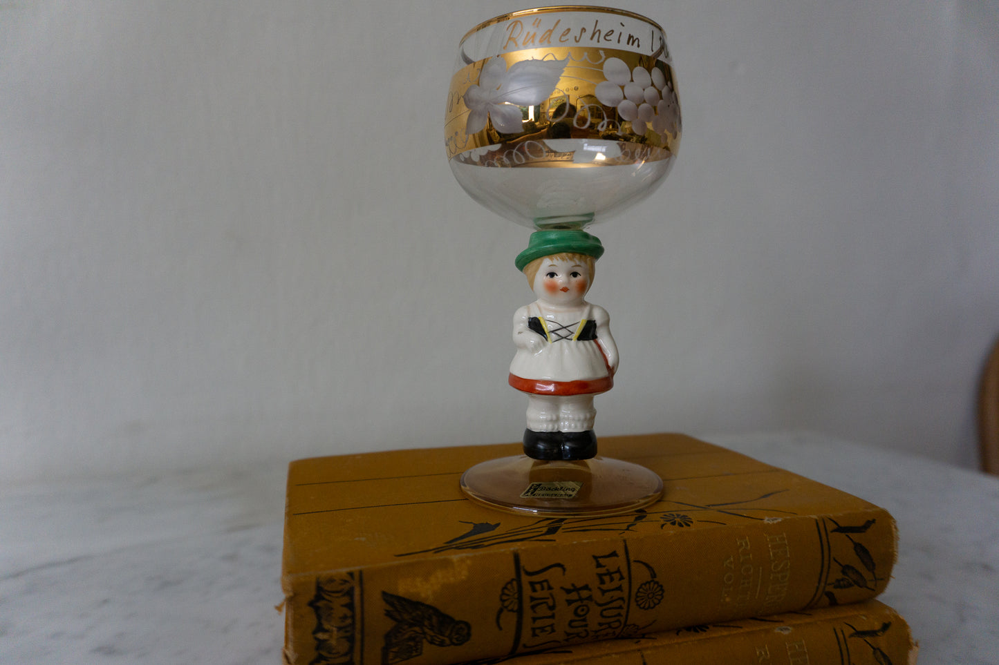 Gloebel Hummel Bavarian Girl Wine Glass