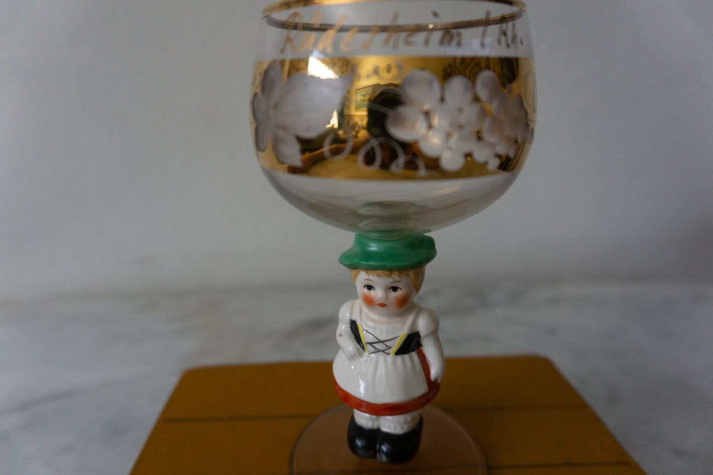 Gloebel Hummel Bavarian Girl Wine Glass