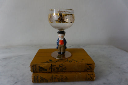 Gloebel Hummel Bavarian Boy Wine Glass