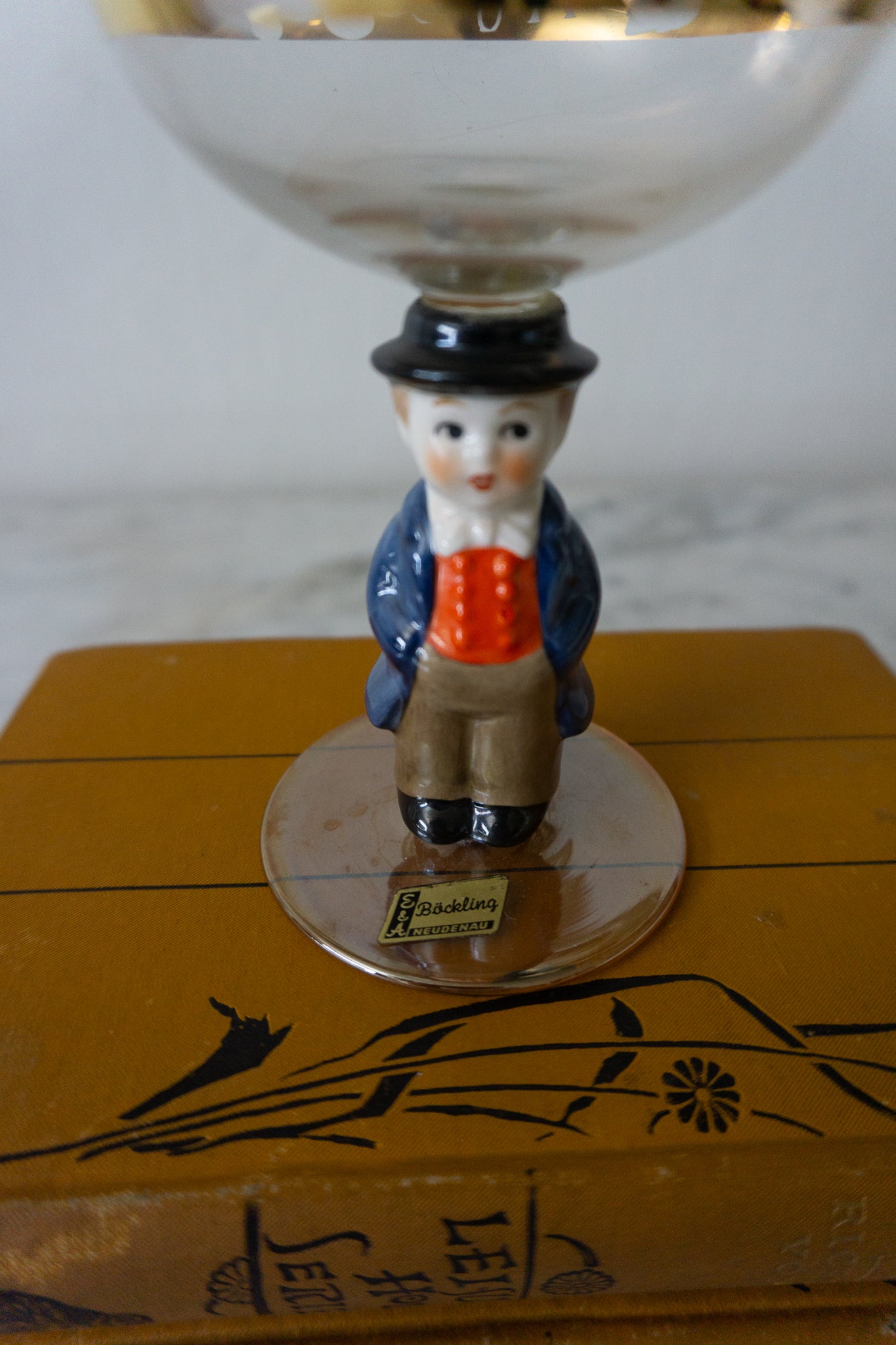 Gloebel Hummel Bavarian Boy Wine Glass