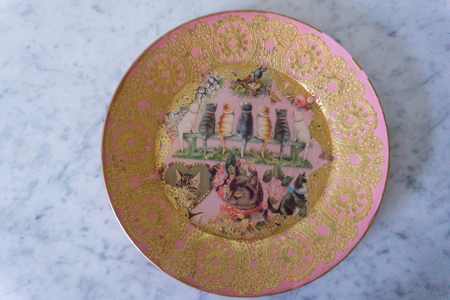 Pink Cat Plate