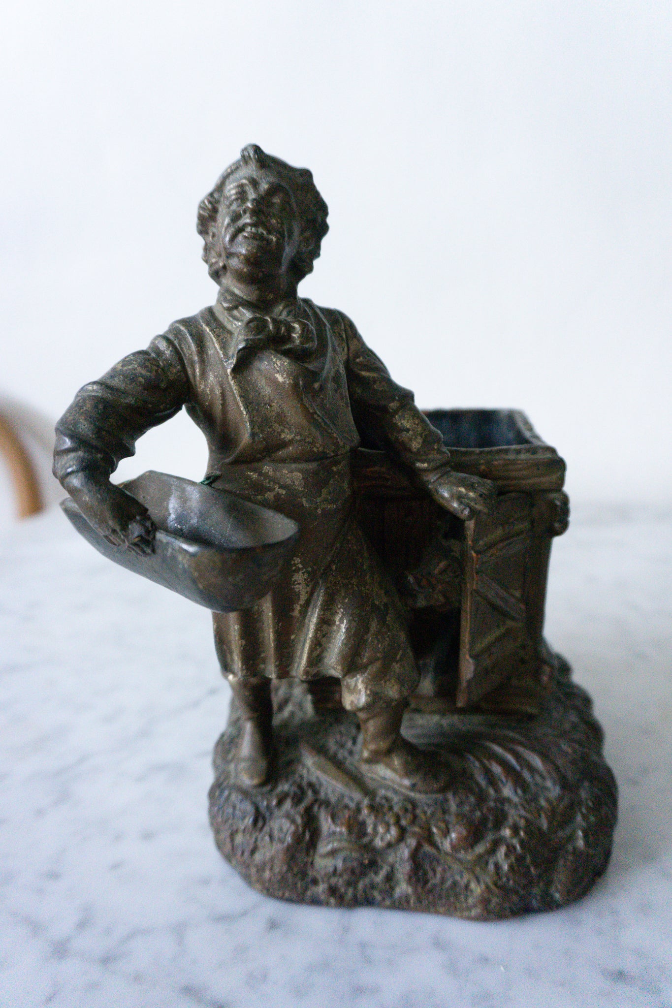 Antique Bronze Farmer Statue – Fab Little Dish