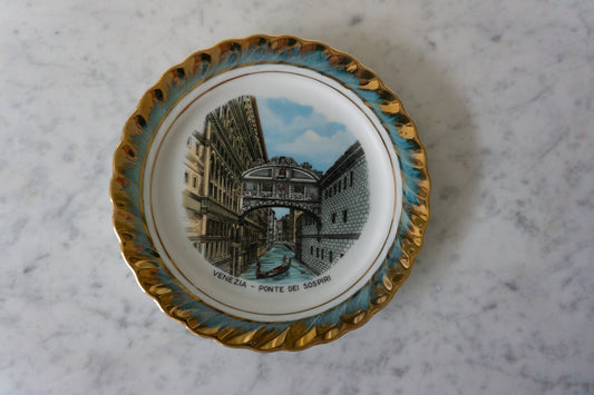 Bavarian Venezia Ponte Del Sospiri Venice Souvenir Plate