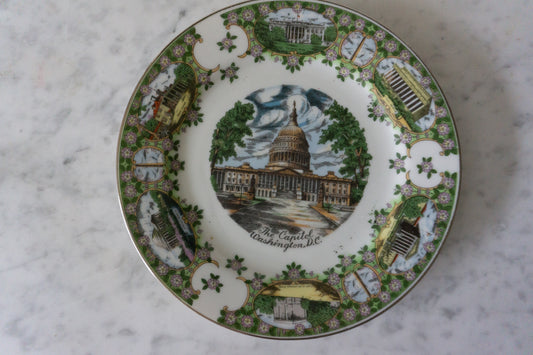 Vintage Washington DC Porcelain Vintage Souvenir Plate