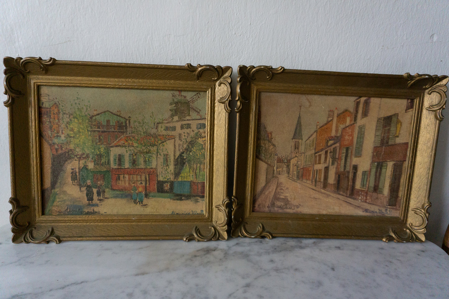 Paris Matching Landscape Lithograph Set (2)