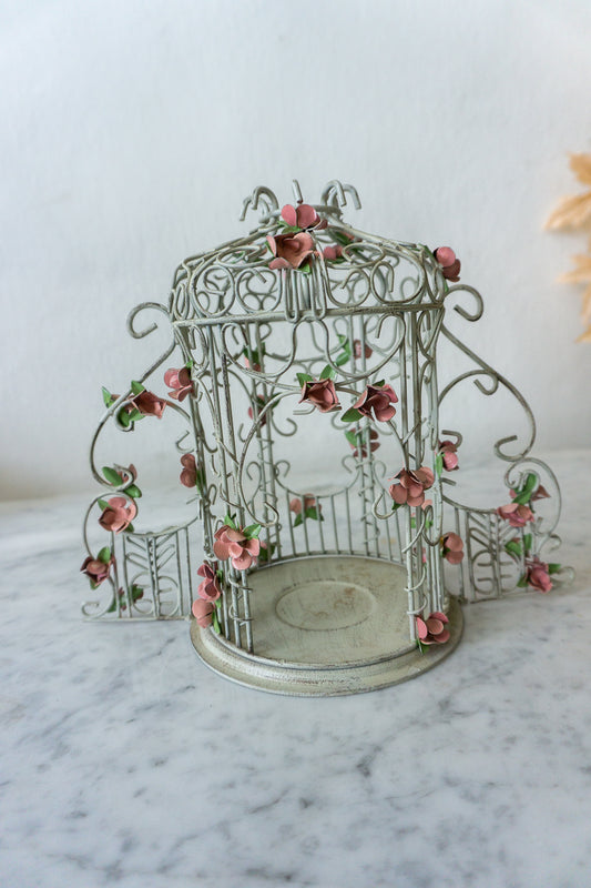 PartyLite Rose Garden Gazebo Tealight 