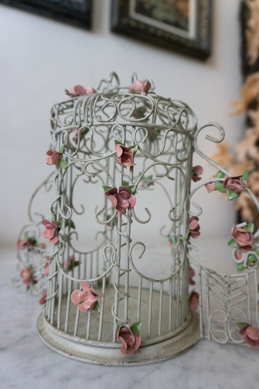Metal Floral Partylite Gazebo Tea Light Holder