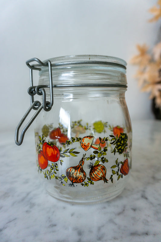 Vintage French Glass Jar